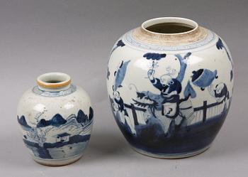 BOJANER, 2 st, porslin, Kina, 1900-tal.