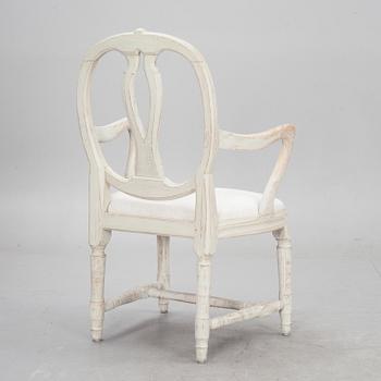 KARMSTOL, gustaviansk stil, 1800-talets första kvartal.