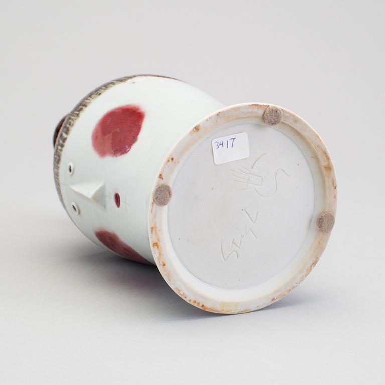 STIG LINDBERG, a stoneware vase, Gustavsberg 1960s.