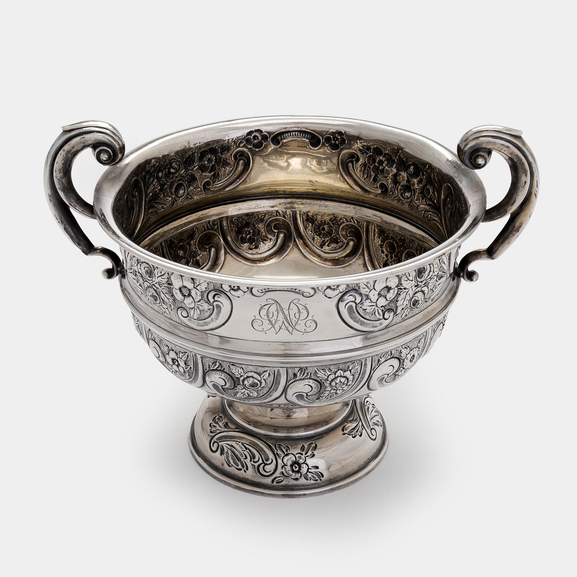 Skål, silver, Thomas Hayes, Birmingham 1904.