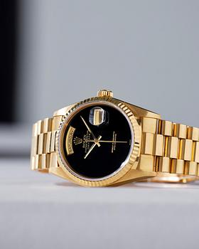 Rolex, Day-Date, "Swiss Only Onyx Dial", ca 1995.