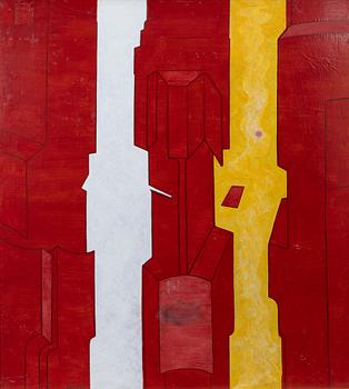 Göran Folcker, "Målning i rött 1960".