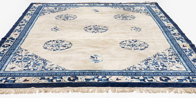 Rug, China, "antique finish", modern, 363x280 cm.