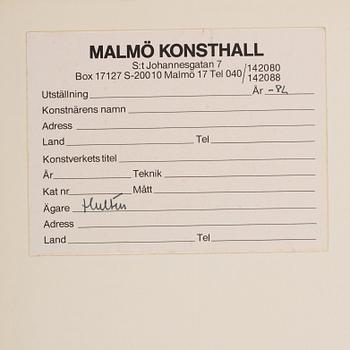 CO Hultén, blandteknik på papper, signerad och utförd på 1940-talet.