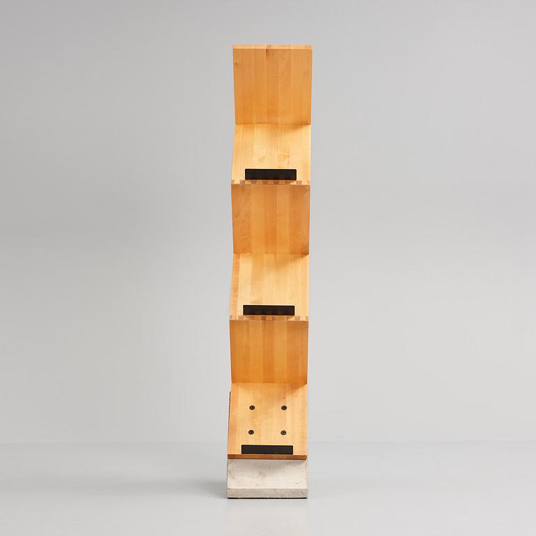 Jonas Bohlin, a bookshelf, "Zink", Källemo, Sweden post 1984.