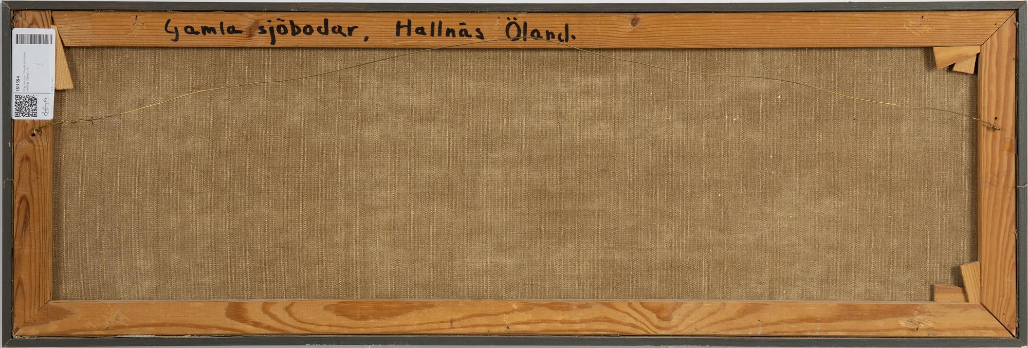 Stig Jonzon, 'Gamla sjöbodar, Hallnäs Öland'.