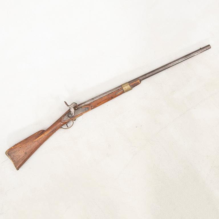 Rifle, flintlock, Norrtälje factory, model 1826 - 45, Sweden.