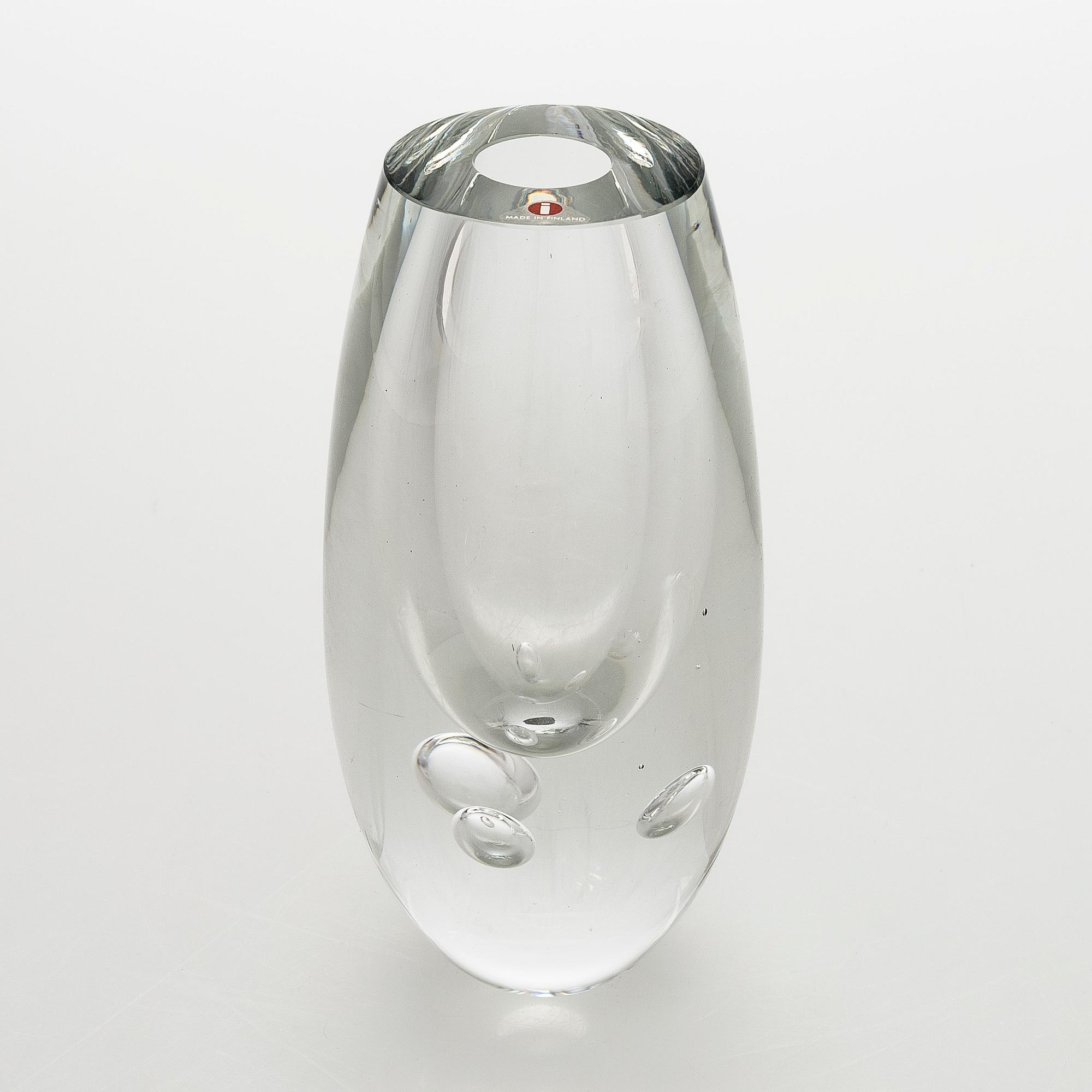 Timo Sarpaneva, glasskulptur, "Claritas", signerad Timo Sarpaneva Iittala 1984 C2076.
