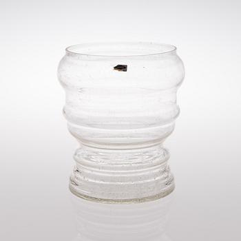 glass vase model 1495, Nuutajärvi Finland 1970s.