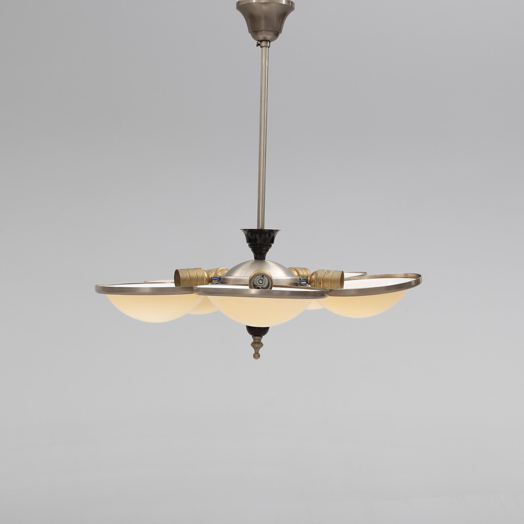 TAKLAMPA, art deco, 1900-talets första hälft. Höjd ca 60 cm.
