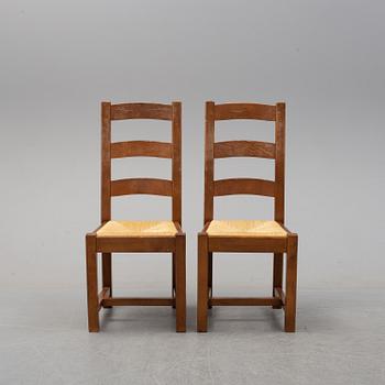 MATGRUPP, 10 stolar + bord,  1980/90-tal.