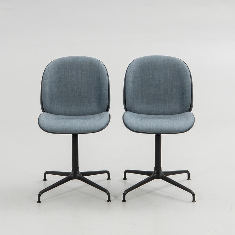 GamFratesi, chairs, a pair, "Beetle Meeting Chair", Gubi, Denmark.
