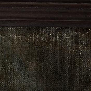 HERMANN HIRSCH, olja på duk, signerad och daterad ”H. HIRSCH 1891” samt inskriberad ”AET. [Aetatis] 75”.