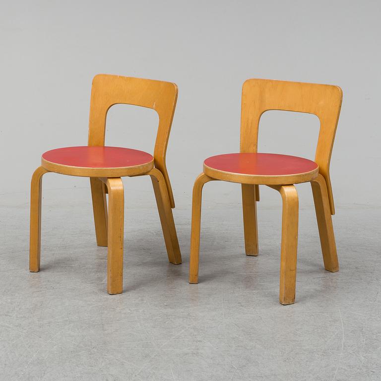 ALVAR AALTO , childrens furniture, 8 parts , Artek mid-1900s.