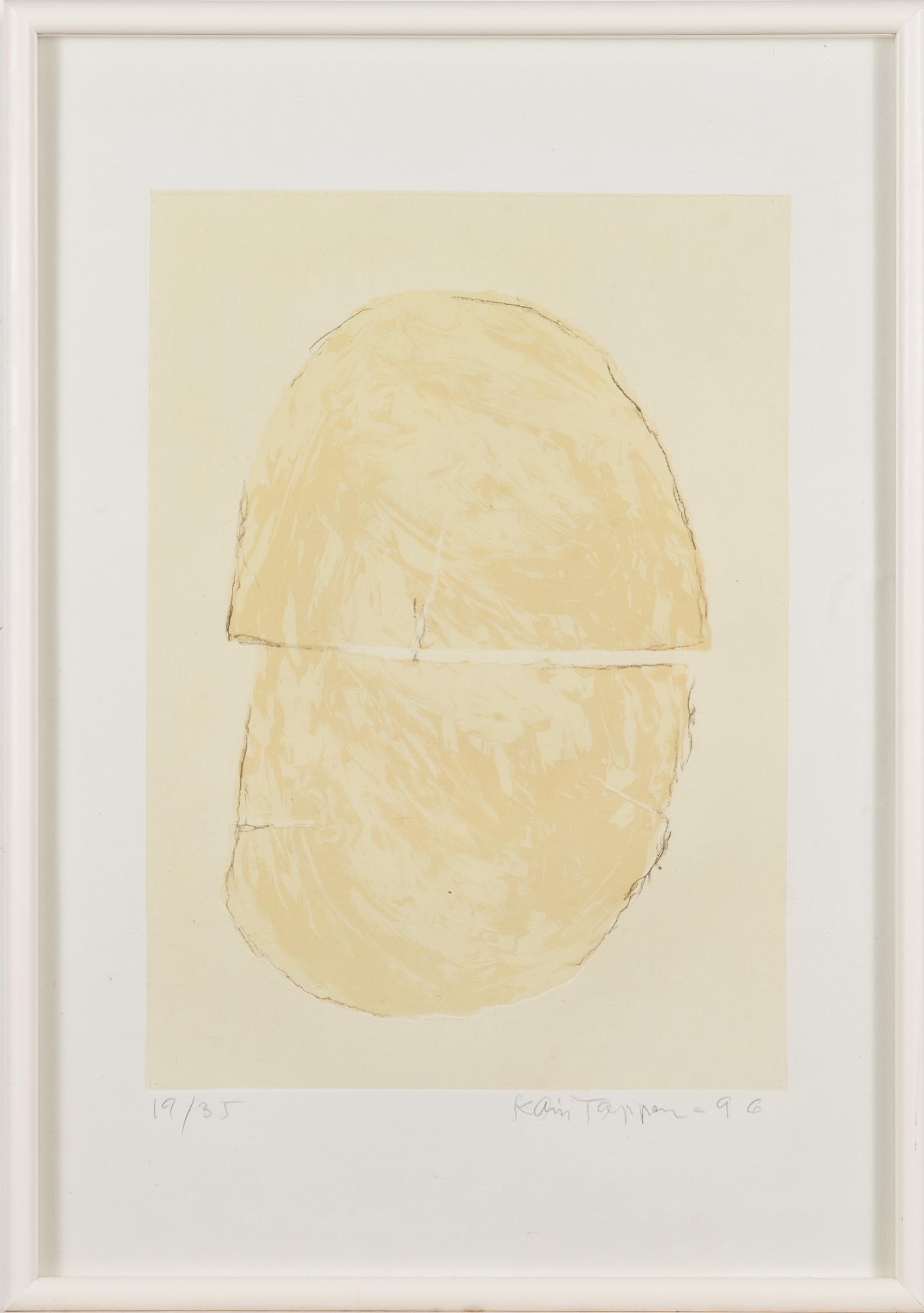 Kain Tapper, etsning, signerad och daterad -96, numrerad 19/35.