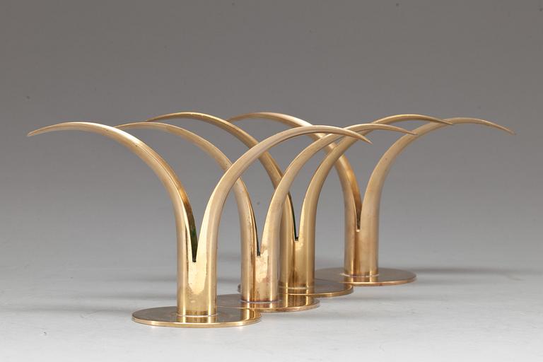 LJUSSTAKAR, 4 st, Ystad metall, Ivar Åhlenius Björk.