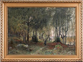WILHELM BEHM, olja på duk. Sign.