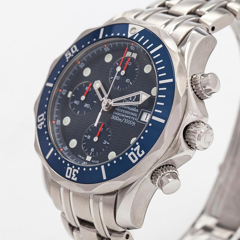 Omega, Seamaster, kronografi, rannekello, 41,5 mm.