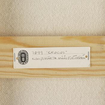 Märta Måås-Fjetterström, a 'Crocus' textile, c. 25 x 62 cm, signed AB MMF.