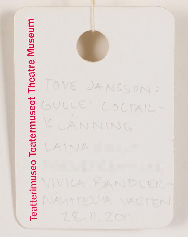 Tove Jansson, "Gulle i cocktail-klänning".