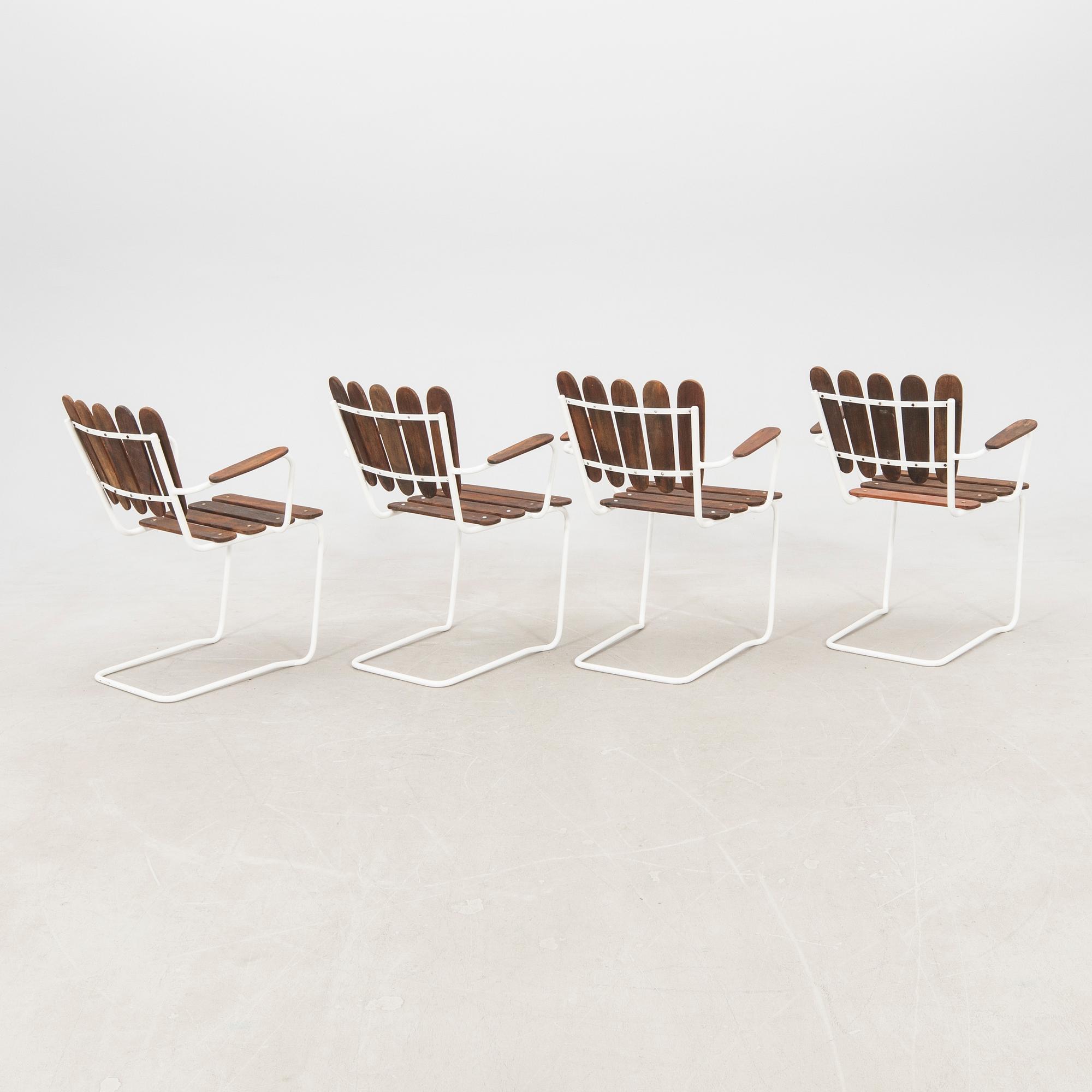 Garden Chairs, 4 pcs, second half of the 20th century.
