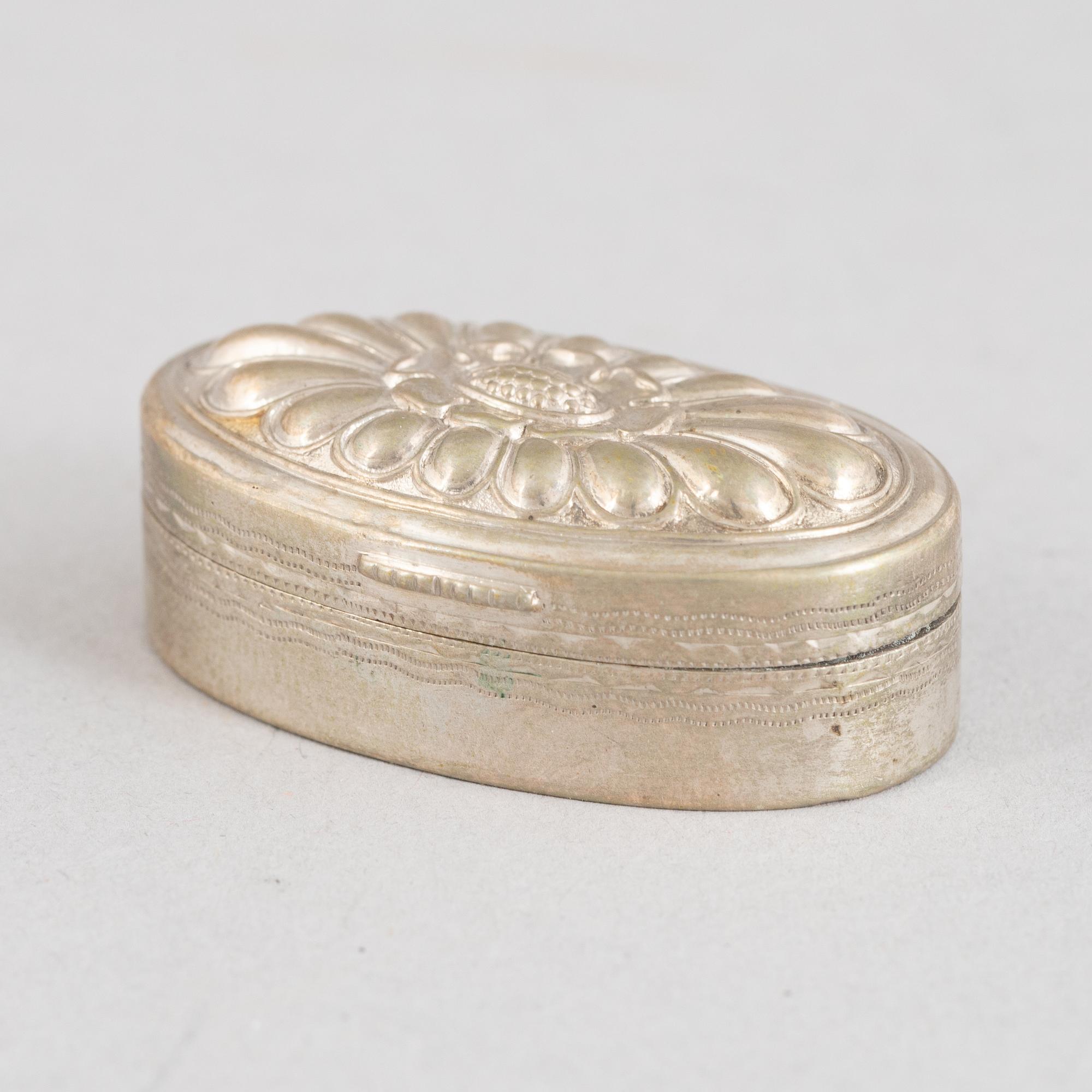 Preciosa, fem delar, silver, proveniens von Rosen, 18/1900-tal.