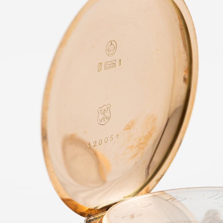 J.W Grönbäck, Stockholm, fickur, savonett, 51 mm.