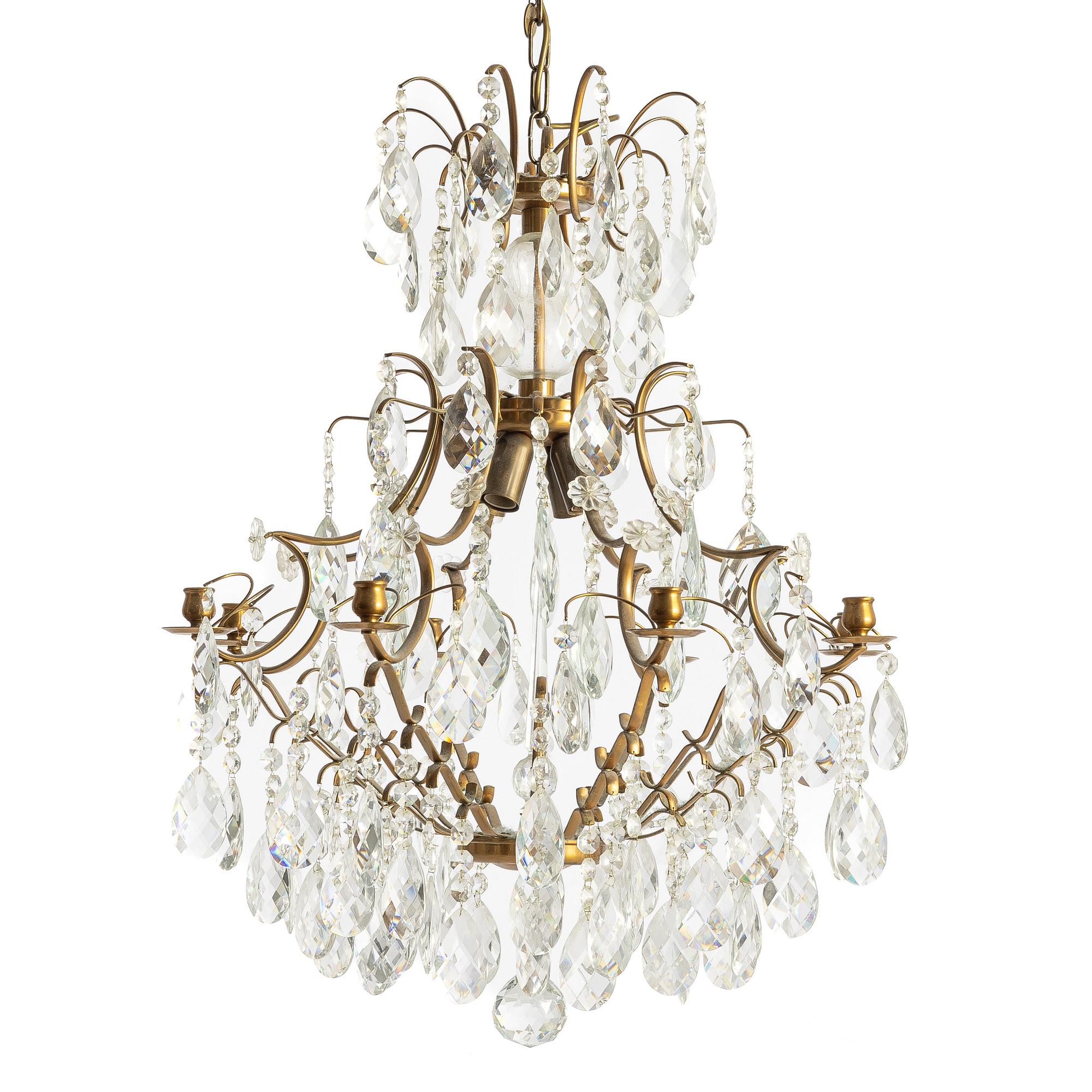 Chandelier, second half of the 20th century.