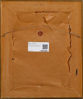 OKÄND KONSTNÄR, olja på duk, uppfodrad, 1800-tal.