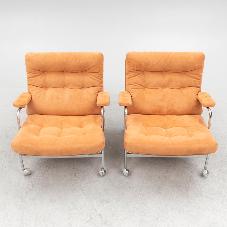 Bruno Mathsson, armchairs, a pair, "Karin", Dux.