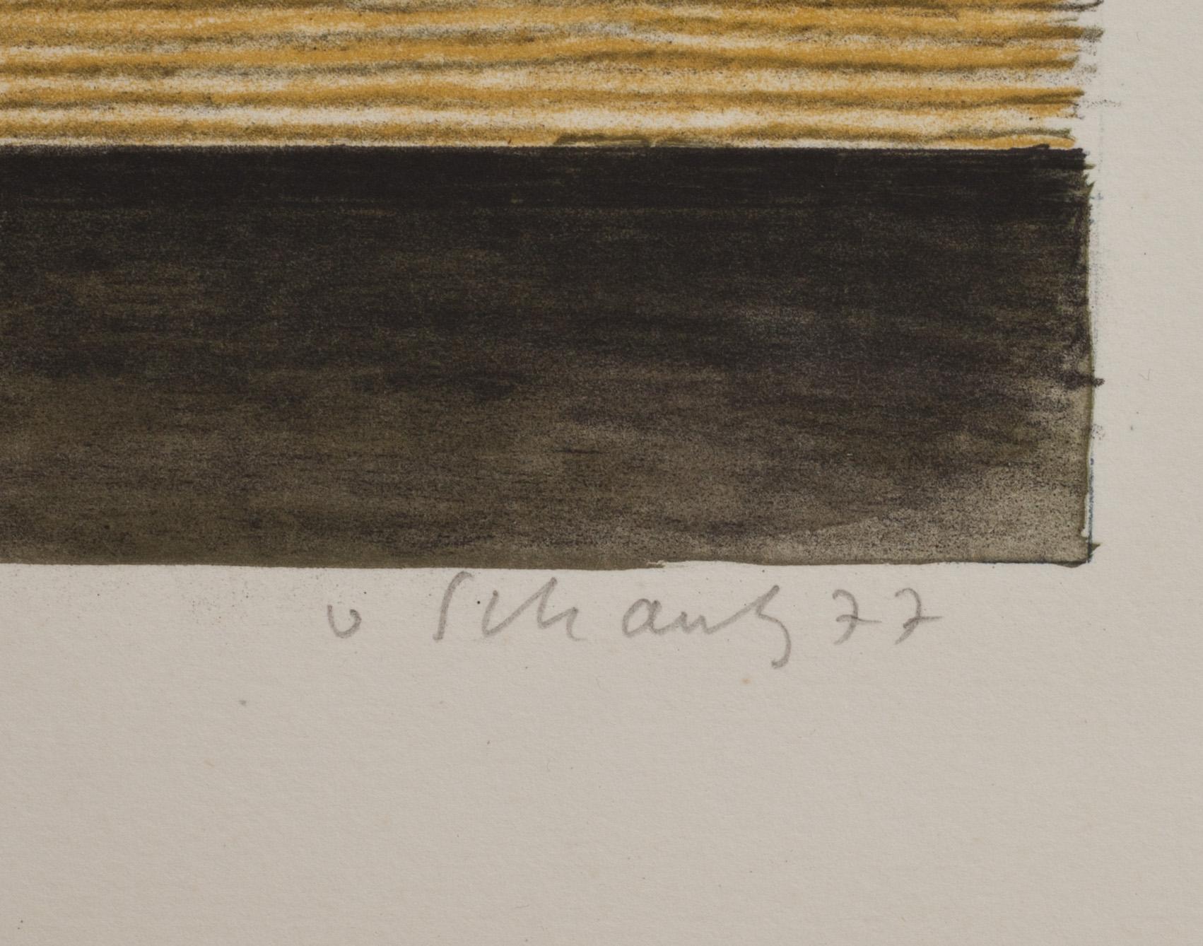 PHILIP VON SCHANTZ, färglitografi, signerad, numrerad 55/140 och daterad-77.