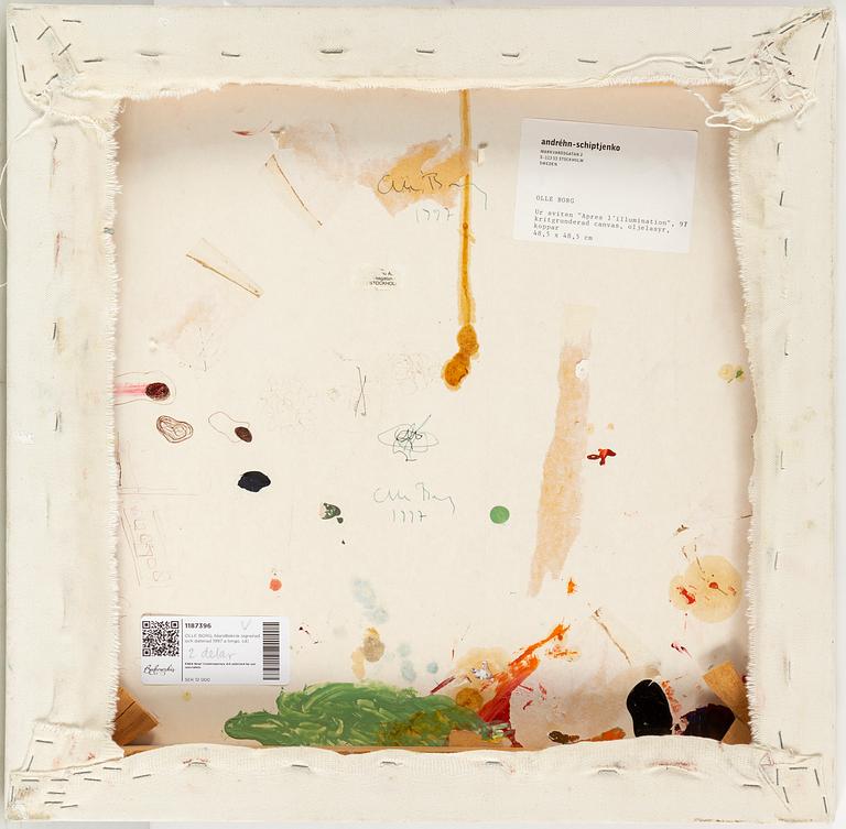 OLLE BORG, mixed media signed and dated 1997 on verso.