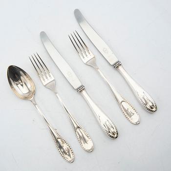 Bestick 27 dlr silver Tyskland.