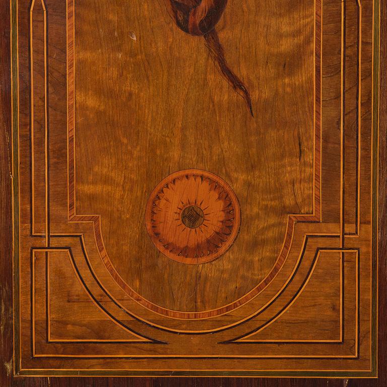 A Gustavian 18th century secretaire by Gottlieb Iwersson, master 1778, not signed.