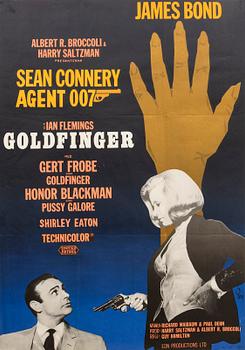 Film poster James Bond "Goldfinger".
