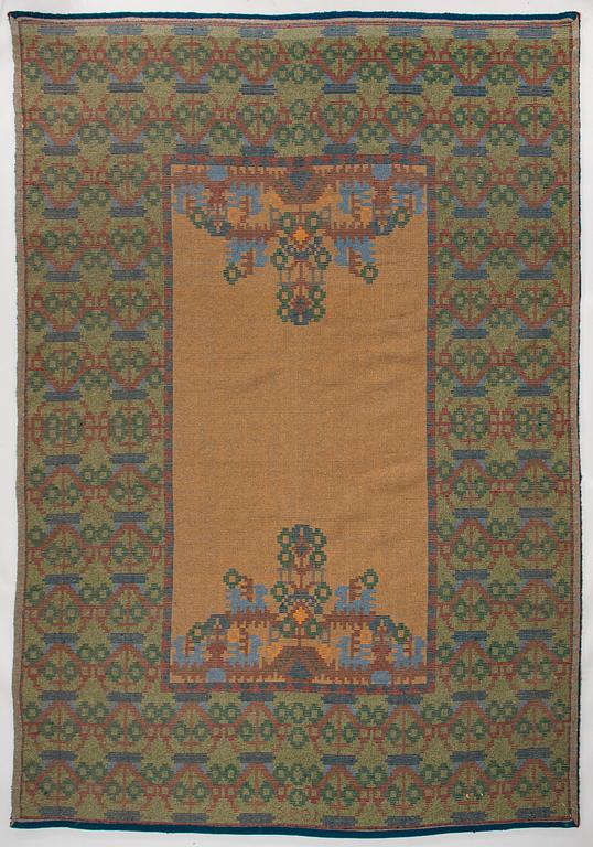 A Finnish  rya rug, dated 1935. Circa 320 x 220 cm.