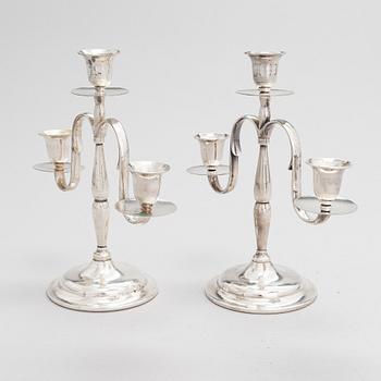 Paavo Tynell, a pair of '8005' 1920/30's candelabrum for Taito.