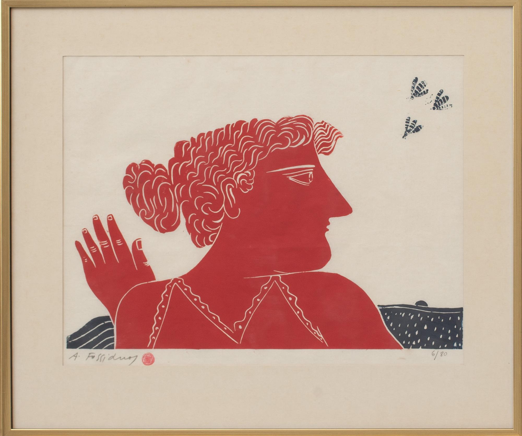 ALEXANDRE FASSIANOS, färglitografier 4 st, signerade o numrerade  6/80.