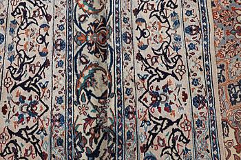 A carpet, Nain, part silk, 9 laa, ca 344 x 213 cm.