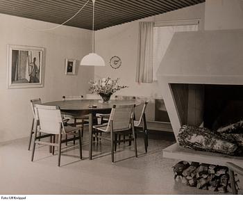 Jørgen Høj, 8 stolar, Thorald Madsen Snedkeri, Danmark 1950-tal.