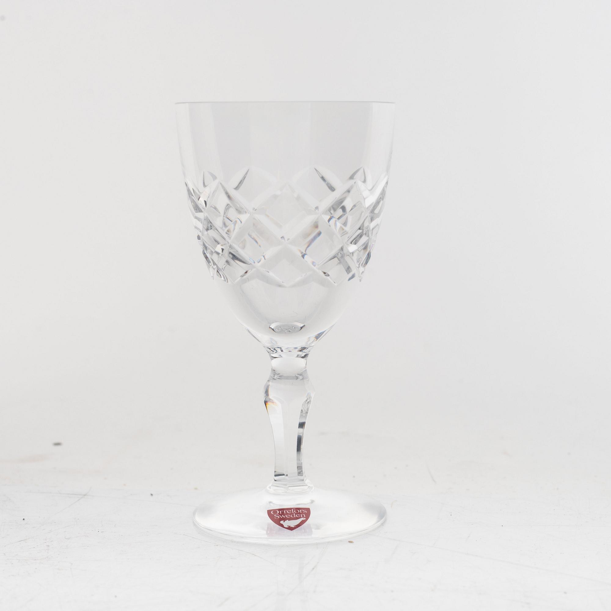 Gunnar Cyrén, glasservis, 30 delar, "Karolina", Orrefors.