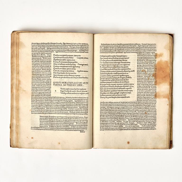 Incunable, Horace, 1481.