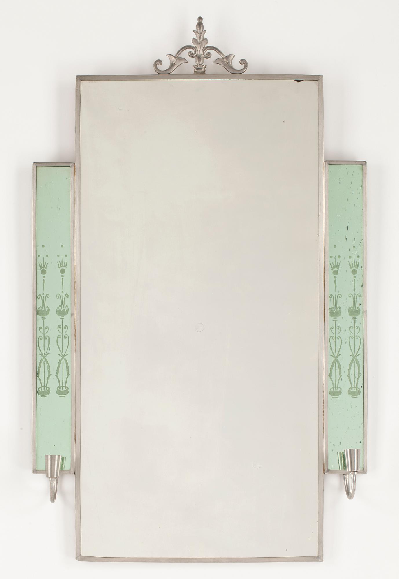 SPEGEL MED LJUSARMAR, tennram, Stockholm, 1920/30-tal.