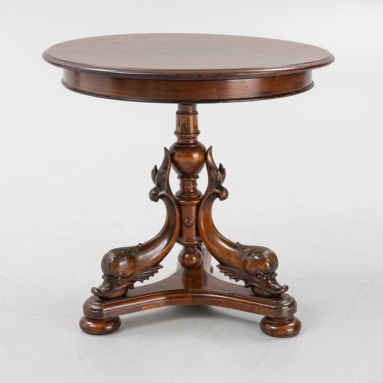 A empire-style side table from the late 19th century.