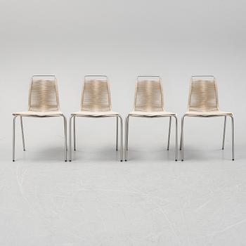 Poul Kjaerholm, stolar, 4 st, PK-1, Carl Hansen & Son, Danmark.