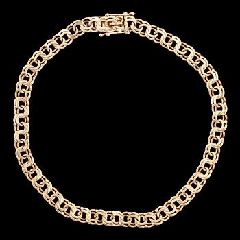 ARMBAND, 2 st. 18k guld. Bl a Svenska Guldvaru AB, Stockholm 1961. Tot ca 13 g.