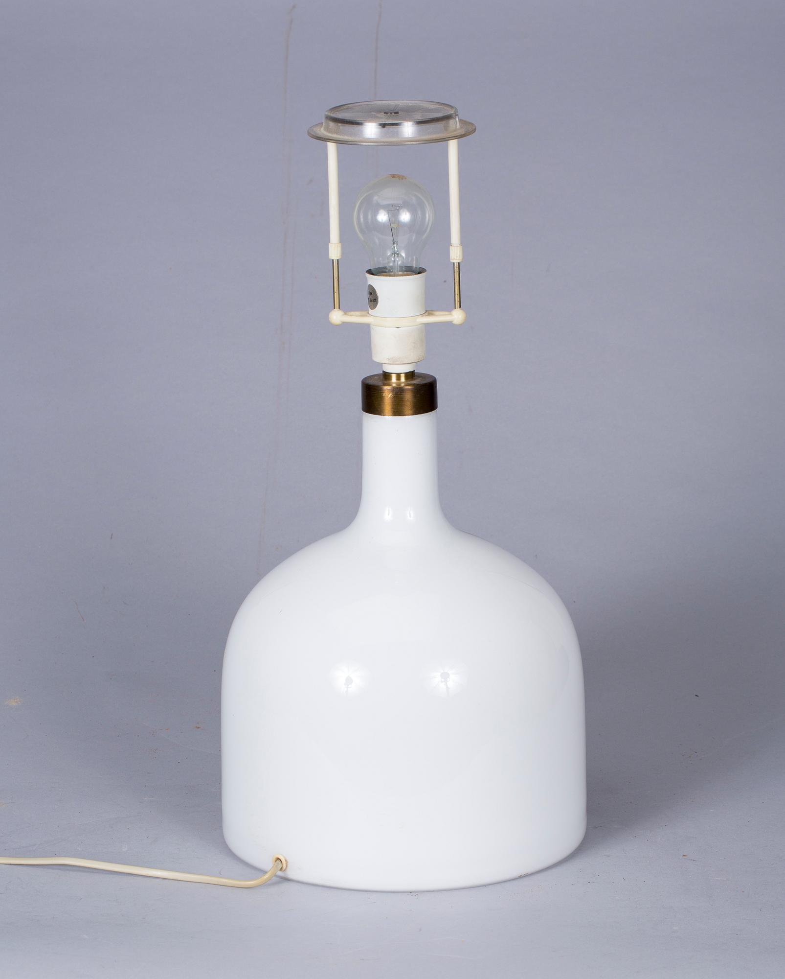 BORDSLAMPA, Holmegaard, 1900-tal.