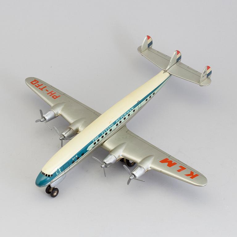 a metal model airplane "DE VLIEGENDE HOLLANDER", 1960s / 70-tal.