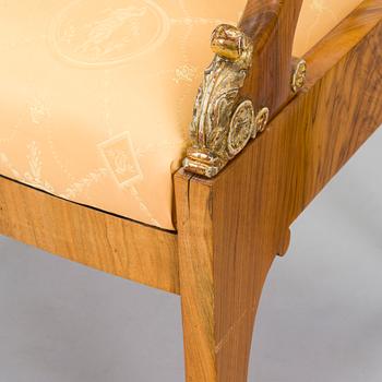 A pair of Baltic Empire armchairs from first half of the 19th century.