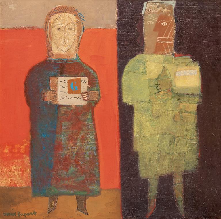 Max Papart, "Couple en jaune et bleu".